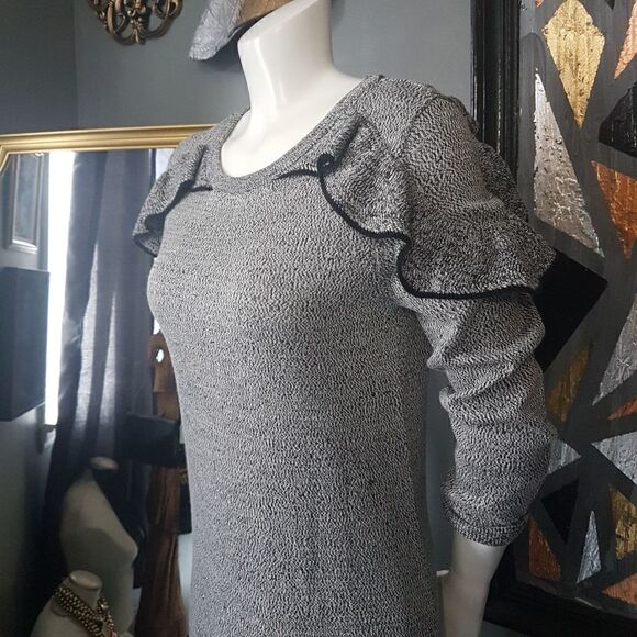 Dalia Ruffled Sweater Dress  - Picture 6 of 9